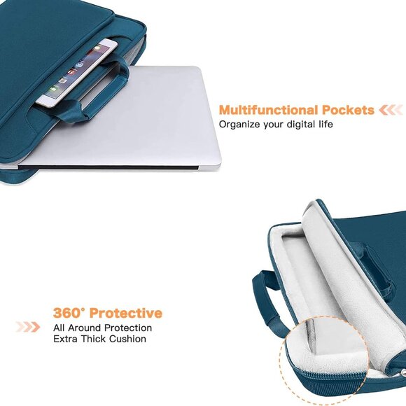Protective Laptop Shoulder Bag Compatible with MacBook Air/Pro - Picture 2 of 6